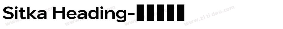 Sitka Heading字体转换